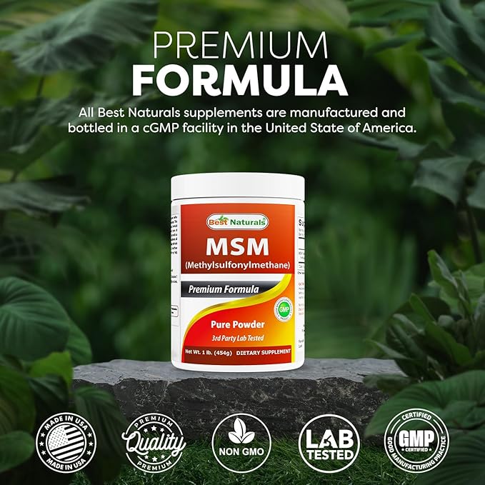 Best Naturals 100% Pure MSM Powder, 1Lb