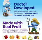 The Smurfs Kids Probiotic Gummies with 1 Billion CFU Probiotics & Prebiotics Chewable Probiotic Kids for Digestive Support, Healthy Gut & Immune Health | Ages 3+ | Made with Real Fruit | 80 Count