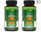Irwin Naturals Maximum Strength 3-in-1 Carb Blocker - Neutralize Carbohydrates, Aids Digestion and Metabolism Booster - White Kidney Bean Extract + Chromium + Enzyme Blend - 84 Soft-Gels - 2 Pack
