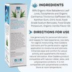 Aloe Cadabra Natural Water Based Personal Lubricant and Vaginal Moisturizer, Organic Aloe Lube, Non-Staining, pH Balanced (Unscented 2.5 Oz, 3 Pack)