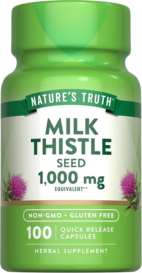 Nature's Truth Milk Thistle Seed Extract | Herbal Supplement | 100 Capsules | Non-GMO & Gluten Free