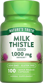 Nature's Truth Milk Thistle Seed Extract | Herbal Supplement | 100 Capsules | Non-GMO & Gluten Free