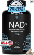 HPN NAD3 Clinical NAD+ Booster, Cellular Health & Natural Energy - NAD Supplement for Healthy Aging, Metabolic Support, NRF2 & Longevity, Nicotinamide Riboside & NMN Alternative, 240ct, 120-Day Supply