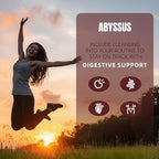 ABYSSUS Psyllium Gummies – Psyllium Husk Fiber Supplement 1500mg for Digestive Health, Sugar Free Chewable Bloating Relief & Regularity, Peach, 60 Count