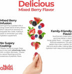 Electrolyte Hydration Gummies Sugar Free | Mixed Berry Flavor - 5 Essential Electrolytes for Runners, Post-Workout Recovery & Endurance – Energy Support Chews, Great Taste, 60 Gummies