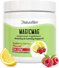 NaturalSlim MagicMag Magnesium Citrate Powder Drink for Relaxation, Stress, Constipation, Better Rest & Digestive Health, Magnesium Supplement for Women and Men, Raspberry Lemon 8oz