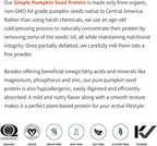 Sprout Living Organic Pumpkin Seed Protein Powder, Unflavored, 20 Grams of Plant Based Protein Powder Without Artificial Sweeteners, Non Dairy, Non-GMO, Vegan, Gluten Free (1 Pound, 15 Servings)