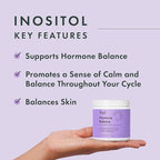 Rael Hormone Balance for Women, Inositol Powder Supplement - Vitamin B8, 40:1 Proven Ratio, Folic Acid for Ovarian Function (30 Servings)