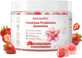Feminine Balance Gummies for Women,Vaginal Probiotics Supports pH Balance, Digestive Health,Vegan,Gluten-Free, Strawberry Flavor with Filled,60 Gummies