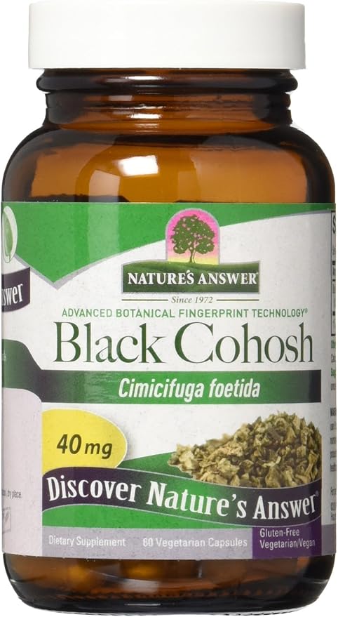 Nature's Answer Black Cohosh Root Vegetarian Capsules, 60-Count