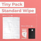 Impossibly Compact Travel Feminine Wipes - 99% Water and Aloe - pH Balanced, Period-Friendly & Ultra Soft - Travel Essentials for Women & Teens - Unscented - 24 Pack Total 144 Wipes
