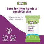 Boogie Antibacterial Hand Wipes by Boogie, Alcohol Free, Hypoallergenic and Moisturizing Aloe, for Kids and Adults -100 Total Wipes (5 Packs of 20)
