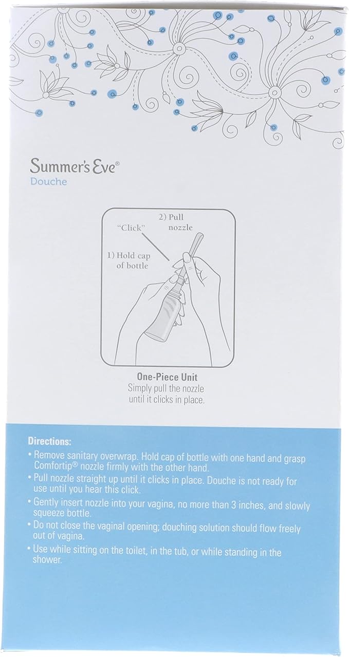Summer's Eve Extra Cleansing Douche Vinegar & Water, Feminine Wash,PH Balanced, Naturally Inspired, & Gynecologist Tested (Pack of 4 Bottles, 4.5oz Each Bottle)