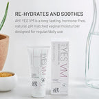 AH! YES® VM Water Based Vaginal Moisturizer | Long Lasting & Fast Acting for Vaginal Dryness & Irritation | pH Matched | Estrogen Free | Certified Organic & Natural (3.4 fl oz)
