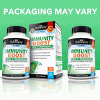 BioSchwartz Immune Support Supplement - Vitamin C with Zinc Elderberry Extract Ginger Bee Propolis Beta Carotenes, Immunity Boost for Adults, Immune Defense Antioxidant Vitamins, 90 Capsules