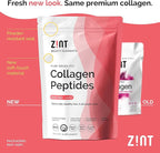 Zint Collagen Peptides Powder (32 oz) | Grass-Fed, Hydrolyzed Type I & III | Supports Skin, Hair, Joints & Gut Health | Rich in Key Amino Acids | Paleo-Friendly, Keto, Non-GMO, Unflavored