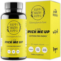 Natural Energy Pills – Caffeine Free – Mental Booster – with Rhodiola Rosea, Dandelion Root, Bacopa, Ginseng Extract – 7 Herbs & Absorption Enhancing Piperine – Vegan, Non-GMO, 60 Ct