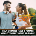 Nextdia Sugar Free L Arginine Nitric Oxide Gummies 1300mg for Men & Women with L Citrulline, Beet Root, B3 | L Arginine L Citrulline Supplements | Vegan, 60 Counts
