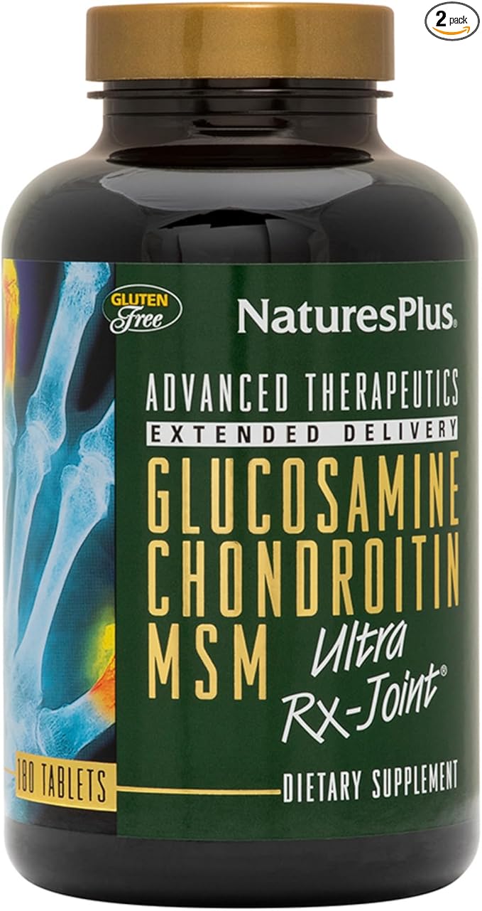 NaturesPlus Ultra Rx-Joint - 180 Tablets, Pack of 2 - Supports Healthy Joint Function - with Glucosamine, Chondroitin & MSM - Gluten Free - 120 Total Servings