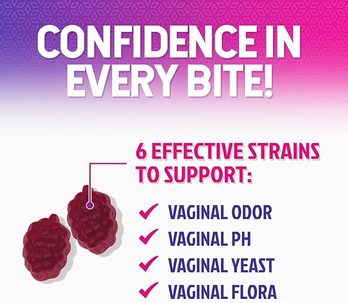Nature's Nutrition Probiotics for Women Gummies with Cranberry - 6 Premium Strains for PH Balance, Digestive Health, Vaginal & Immune Support, Women's Probiotic Gummy for Feminine Health - 120 Gummies