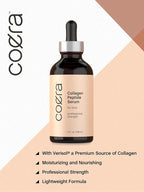 Coera Collagen Peptides | 4 fl oz | Face Serum with Verisol | Professional Strength Formula for Women | Free of Parabens, SLS, & Fragrances | Packaging May Vary