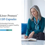 XYMOGEN Liver Protect - Supports Liver Health + Glutathione Production - Milk Thistle Extract, ALA Alpha-Lipoic Acid, N-Acetyl-L-Cysteine, Selenium L-Selenomethionine (120 Capsules)