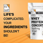 It's Just! - 100% Whey Protein Concentrate, GLP-1 Friendly, Made in USA, No RBST/rBGH Hormones, Premium WPC-80, No Added Flavors or Artificial Sweeteners (1.25 Pound, Unflavored)