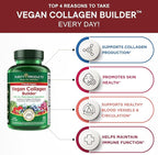 Purity Products Vegan Collagen Builder - Organic Whole Foods Fruits + Veg, Silica, Lutein, Vitamin C, Biotin, Grape Seed - Amino Acids Glycine, Lysine + Proline Collagen Boosters - 90 Tablets