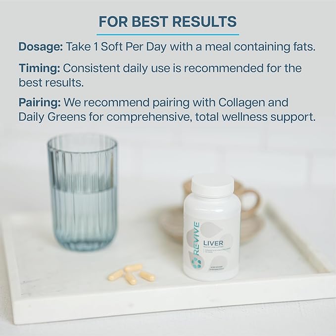Revive MD Natural Liver Cleanse, Detox & Repair Supplement – Milk Thistle Liver Support Formula Promotes Healthy Liver Function & Helps Reduce Inflammation – 120 Capsules (30 Servings)
