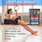 PhysiVantage Supercharged Collagen Peptides Powder - Hydrolyzed Collagen for Joint, Tendon, Ligament, & Skin Health Support - Peach Mango, Keto, Paleo, 16oz | Enhanced with Vitamin C, BCAAs, Grass-Fed