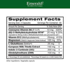 EMERALD LABS Estrogen Detox - Supports Hormone Balance for Women & Men* - Includes I3C, DIM & Setria L-Glutathione - Vegan, Gluten-Free - 60 Vegetable Capsules (30-Day Supply)