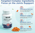 Turmeric Glucosamine MSM Joint Supplement for Men & Women, Plus Vitamin D3, Collagen Type II & Hyaluronic Acid, Supports Joint Comfort, Flexibility & Mobility, 60 Tablets (30-Day Supply)