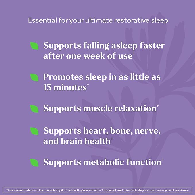 Natrol Sleep + Restore Magnesium Glycinate Blend Gummies with Melatonin 5mg - Calm Magnesium with GABA,Botanical Blend,Cherry Flavor,60 Gummies,(Pack of 2)