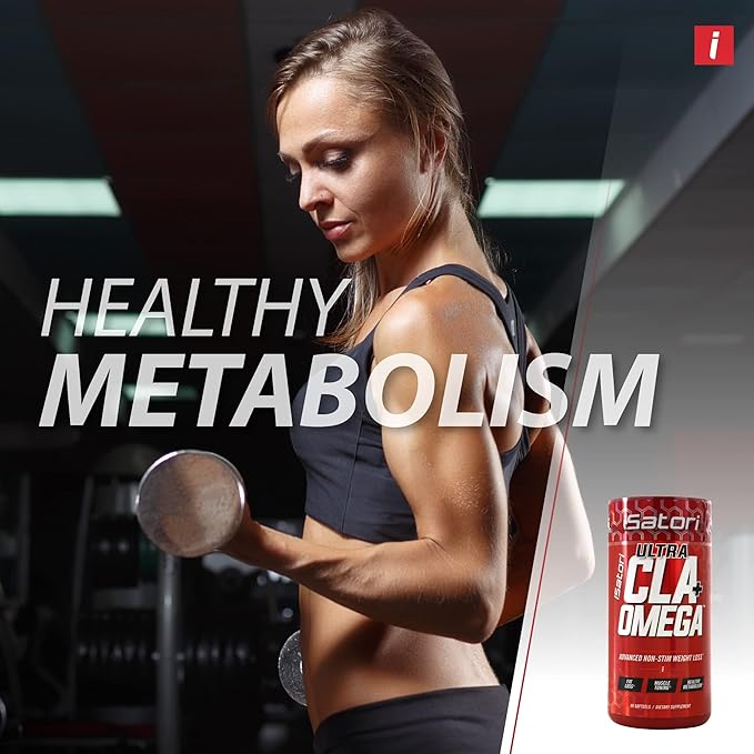 iSatori Ultra CLA Omega 3 6 9, Natural Weight Loss Fat Burner, Muscle Toner with Conjugated Linoleic Acid, Omega 3 Fish Oil & Safflower, Stimulant-Free, 90 Softgels