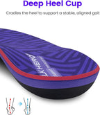 WalkHero Plantar Fasciitis Insoles Pain Relief - Arch Support Inserts, Total Support,Flat Feet Orthotic Insoles for Standing All Day and Lasting Comfort Mens 5-5.5 | Womens 7-7.5