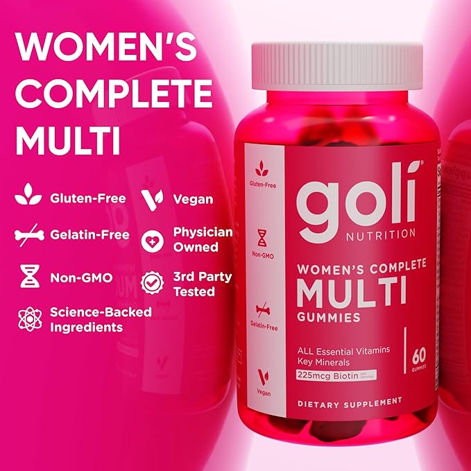 Goli Stress Less, Glow More, Digest Better Bundle - World's First 3-in-1 Pre, Post, Probiotic, Women's Complete Multi All 13 Essential Vitamins, Ashwagandha & Vitamin D Gummies, Vegan