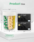 PULIV Large Supplement Organizer Bottle, Holds Plenty of 6 Various Vitamins in 1 Pill Dispenser with Anti-Mixing & Wide Openings Design, Easy to Retrieve Meds, Includes 20 Pcs Stick-on Labels White