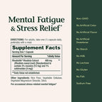 Nature's Bounty Mental Fatigue and Stress Relief, Rhodiola Supplement, 400 mg, Capsules, 30 Count