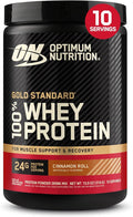 Optimum Nutrition Gold Standard 100% Whey Protein Powder, Cinnamon Roll, 0.68 Pound (Pack of 1)