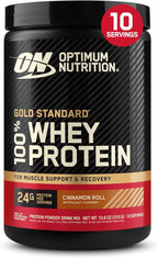 Optimum Nutrition Gold Standard 100% Whey Protein Powder, Cinnamon Roll, 0.68 Pound (Pack of 1)