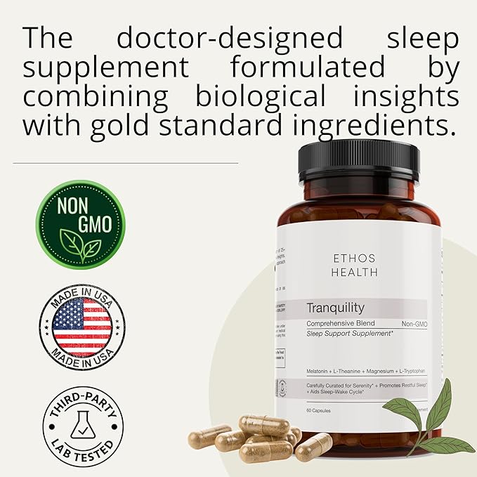 Dr. Scott's Natural Sleep Remedy, Doctor-Formulated Natural Sleep Aid, Melatonin for Adults, Sleeping Aid for Deeper and Better Sleep, Non-Habit Forming Sleeping Pills, 60 Vegan Capsules
