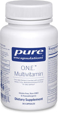 Pure Encapsulations O.N.E. Multivitamin - Once Daily Multivitamin with Antioxidant Complex Metafolin, CoQ10, and Lutein to Support Vision, Cognitive Function, and Cellular Health* - 30 Capsules