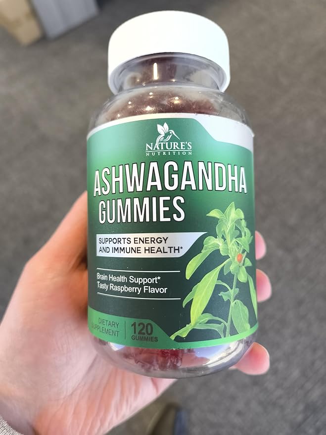 Ashwagandha Gummies - Advanced Ashwagandha Gummy Formula for Daily Use - Natural Antioxidant Support & Brain Health Support - Natural Calm, Relaxation, & Immune Support - Berry Flavor - 120 Gummies