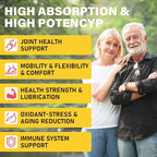 Glucosamine Chondroitin Gummies, 4200mg Extra Strength Joint Supplements Glucosamine Chondroitin with MSM & Elderberry for Joint Health, Flexibility, Immune Support for Adults, Men & Women, 180 Count