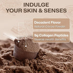 NATURE TARGET Chocolate Multi Collagen Peptides – Collagen Powder for Women with Vitamin C & Creatine, Supports Skin, Hair, Nails & Joint Health - Type I, II, III, V & X, Gluten Free, 35 Servings