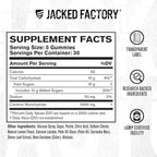 Jacked Factory Creatine Gummies 5g Daily Dose (1g per Gummy) - Creatine Gummy for Men and Women, Vegan-Friendly, Travel-Friendly, Third-Party Tested - 150 Gummies, Lemon