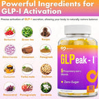 GLP-I Probiotic Gummy for Women and Men, 17-in-1 GLP-I Supplement with Akkermansia Probiotic, GLP-I Berberine Gummies, GLP-I Akkermansia Gummy, Yuzu Flavor, Zero-Sugar, 90 Gummies