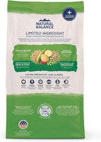 Natural Balance Limited Ingredient Adult Dry Dog Food with Vegan Plant Based Protein and Healthy Grains, Vegetarian Recipe, 4 Pound (Pack of 1)