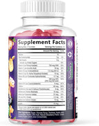 Multivitamin for Kids - Complete Daily Children's Multi Vitamin Gummy Chew with Vitamin D, B Vitamins, Zinc & More - Energy, Memory Focus & Immune Health Support - Natural Berry Flavor - 60 Gummies