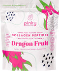 Collagen Peptides with Hyaluronic Acid & Vitamin C - Dragon Fruit Flavor (1lb/474g), Supports Skin, Hair, and Gut Health, 13g Hydrolyzed Collagen, Zero Sugar, High in Protein, Naturally Flavored